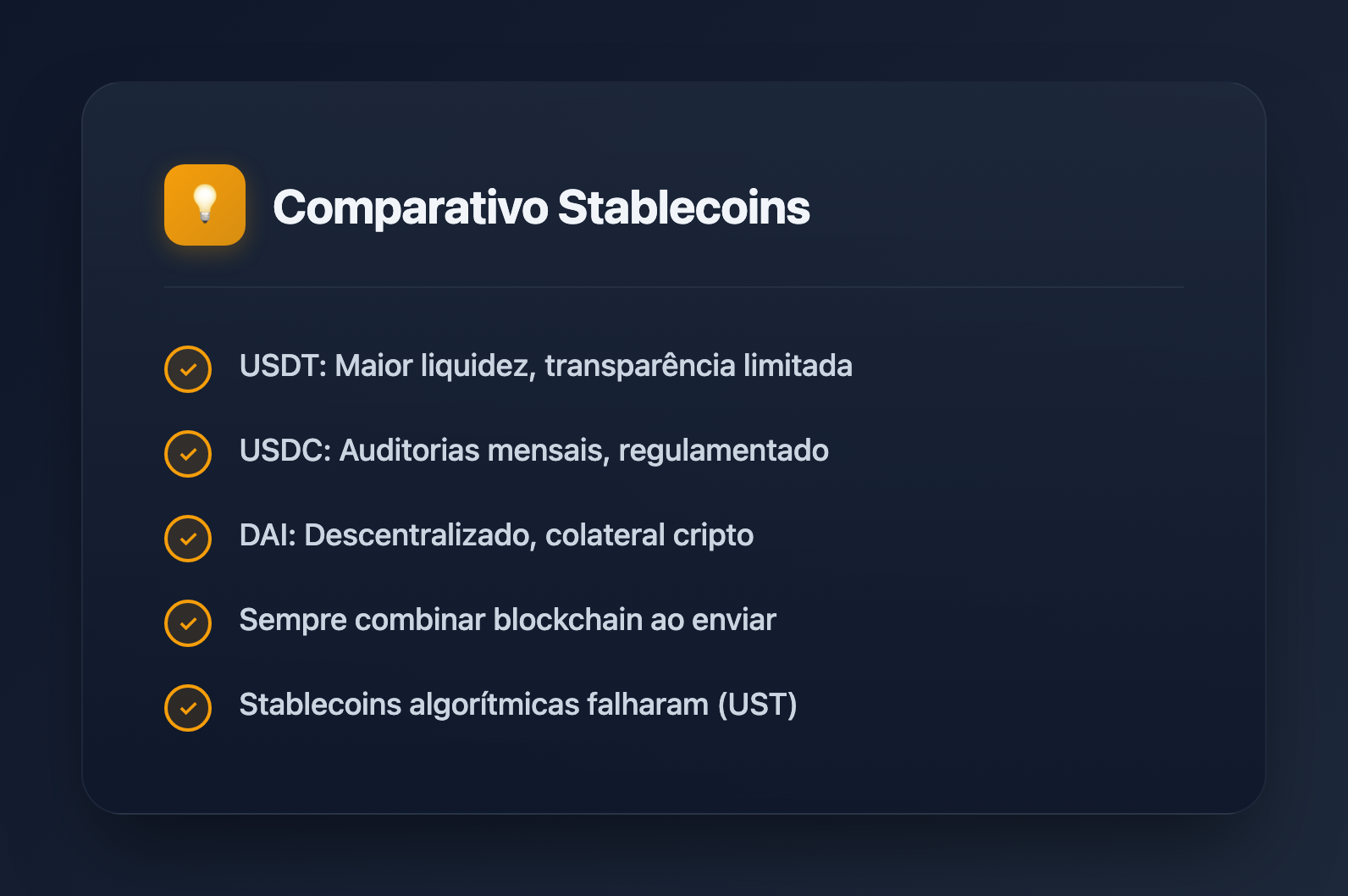 USDT vs USDC vs DAI: Comparativo de Stablecoins para Traders - Key Takeaways