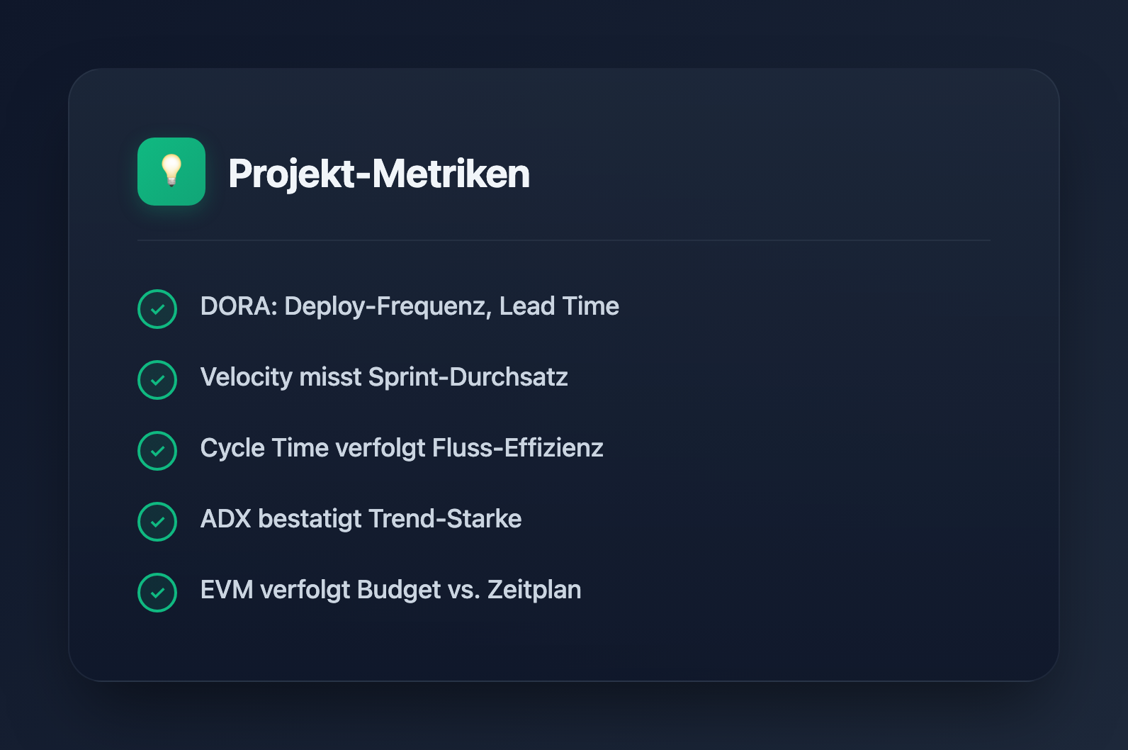 DevOps, Agile und Scrum Metriken Interview-Fragen: DORA, Velocity und EVM (2026)