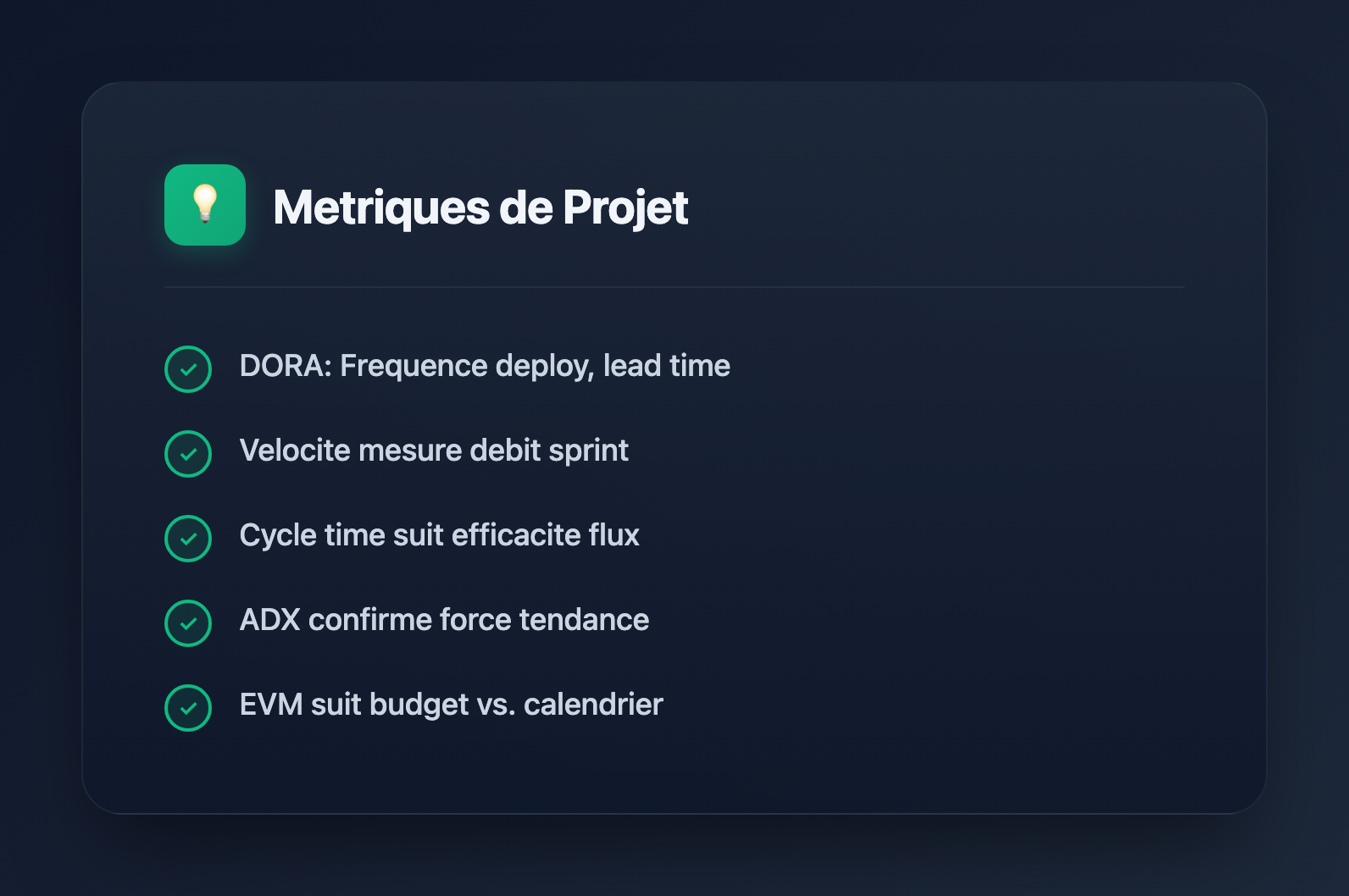 Questions d'Entretien sur les Metriques DevOps, Agile et Scrum: DORA, Velocite et EVM (2026)