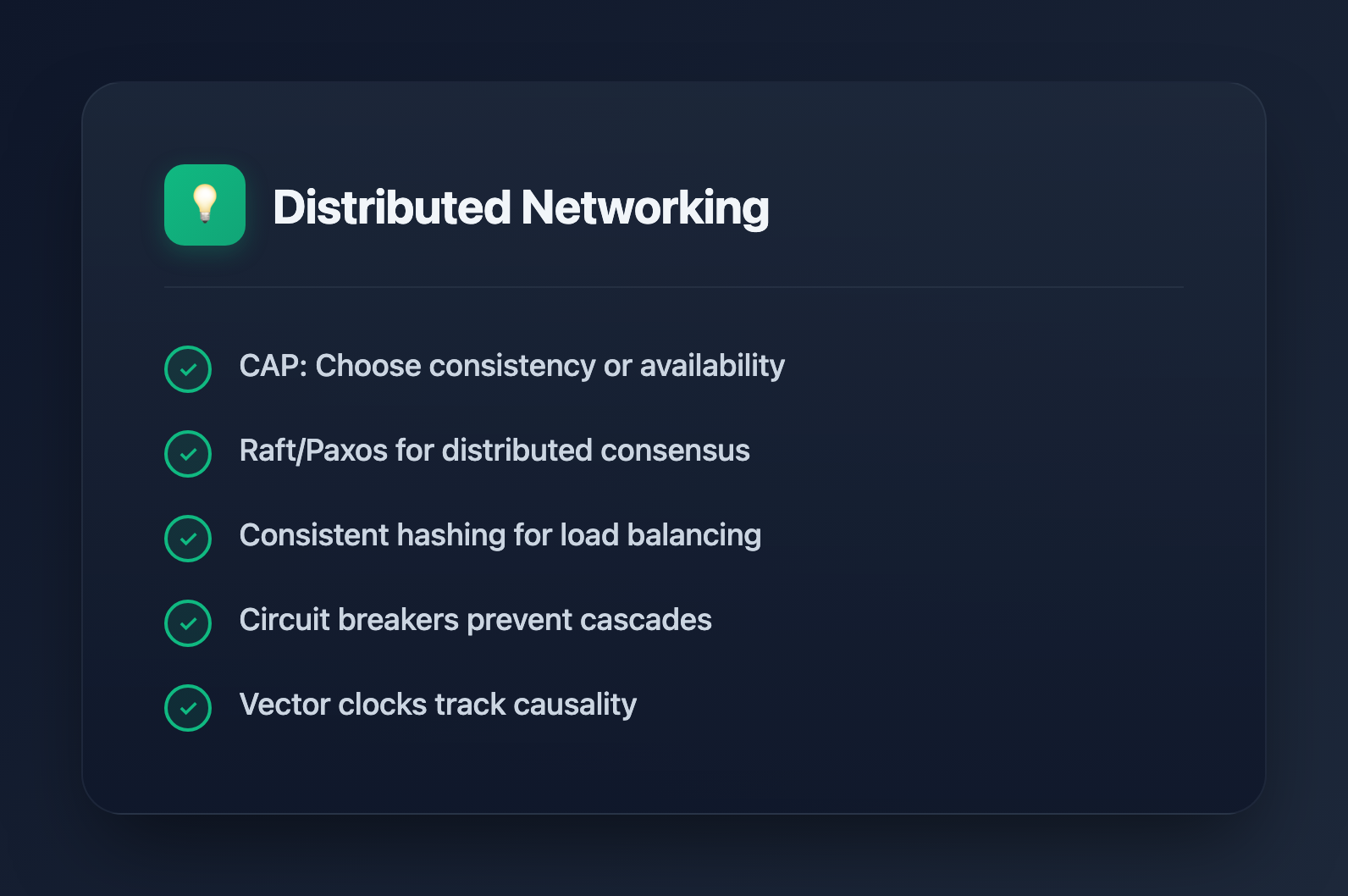 Top Distributed Networking Interview Questions: CAP, Consensus, and System Design (2026) - Key Takeaways