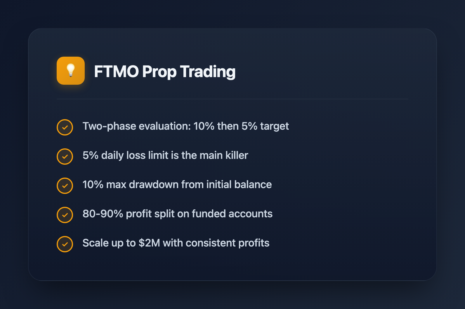 FTMO Prop Trading: Qualification, Risk Limits, and Realistic Profit Expectations (2026) - Key Takeaways