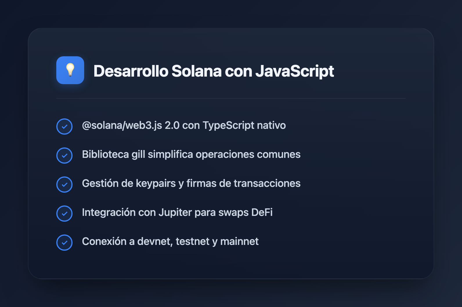 Desarrollo Solana con JavaScript: Guía Completa 2026 - Key Takeaways