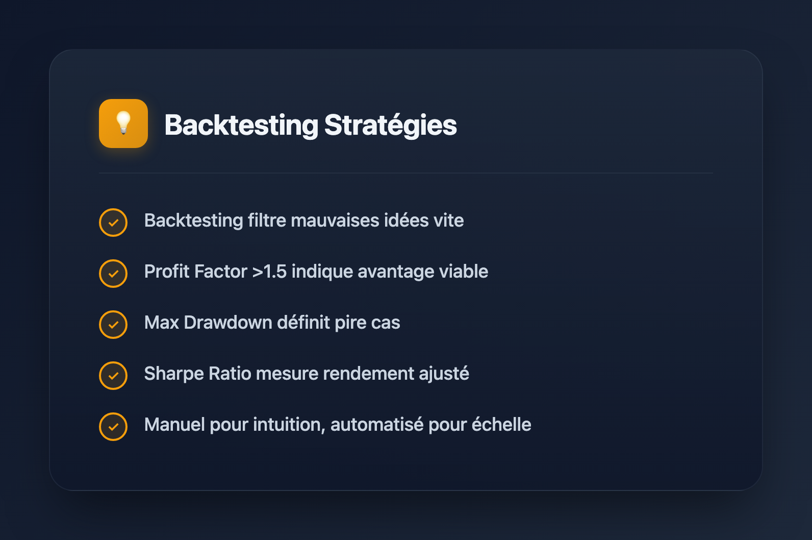 Backtesting des Stratégies de Trading : Le Guide Complet pour 2026 - Key Takeaways
