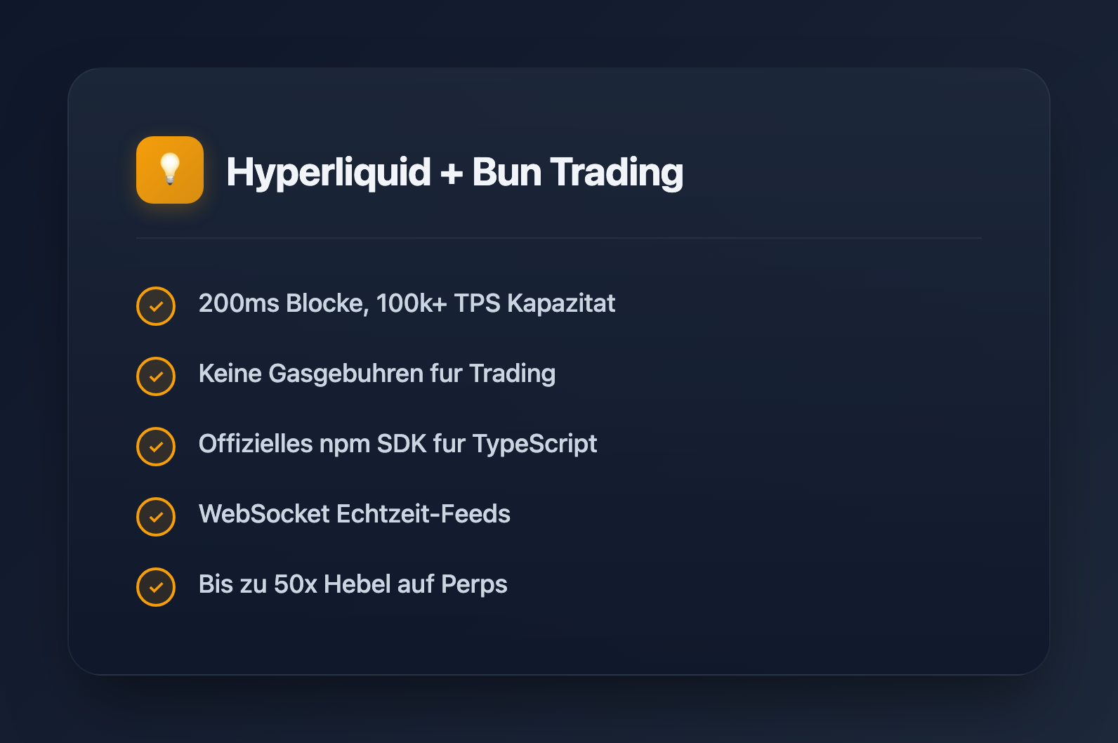 Hyperliquid Trading Bots mit Bun: Vollstandige SDK-Anleitung (2026)