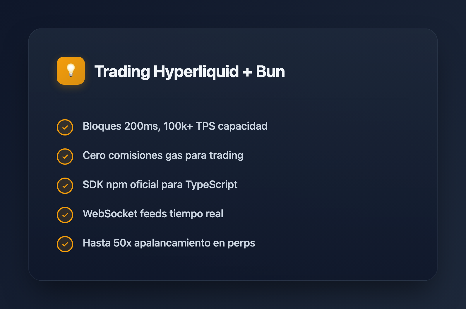 Bots de Trading en Hyperliquid con Bun: Guia Completa del SDK (2026)