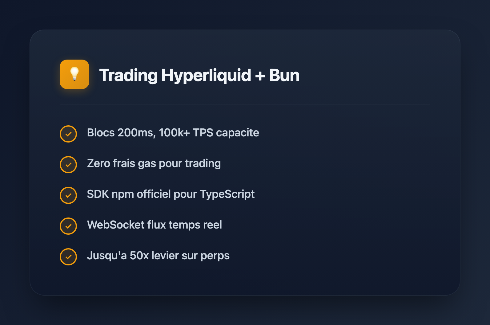 Bots de Trading Hyperliquid avec Bun: Guide Complet du SDK (2026)
