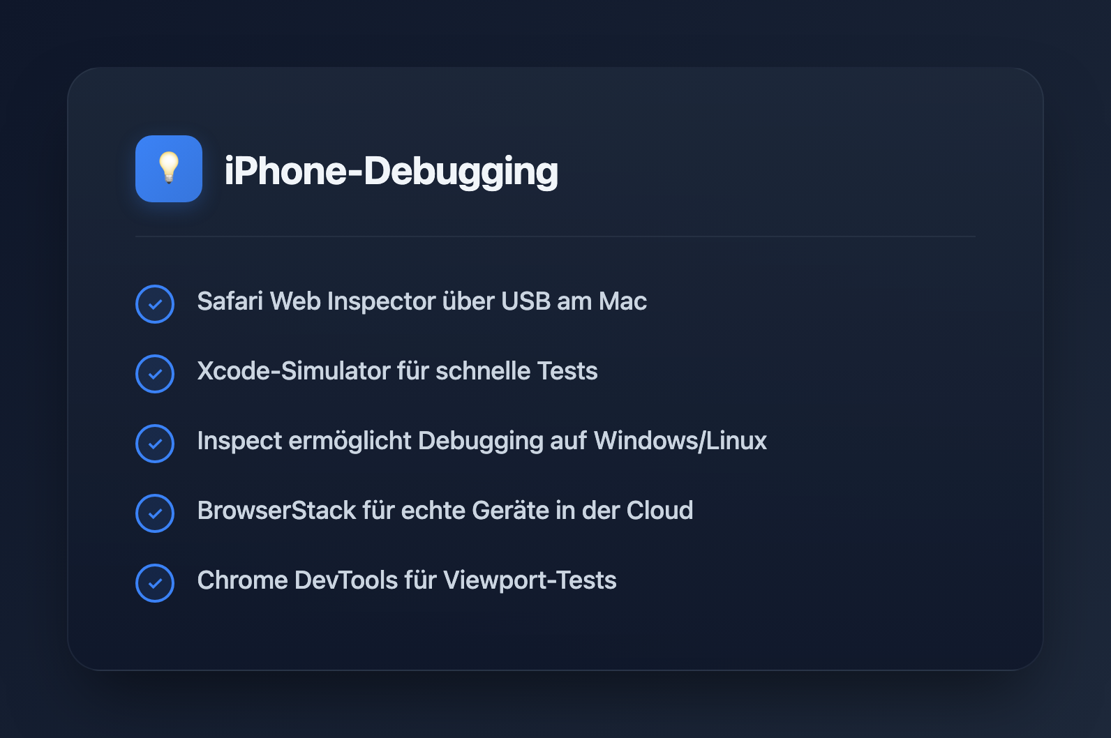 7 Unverzichtbare Tools zum Debuggen responsiver Websites auf dem iPhone im Jahr 2026 - Key Takeaways