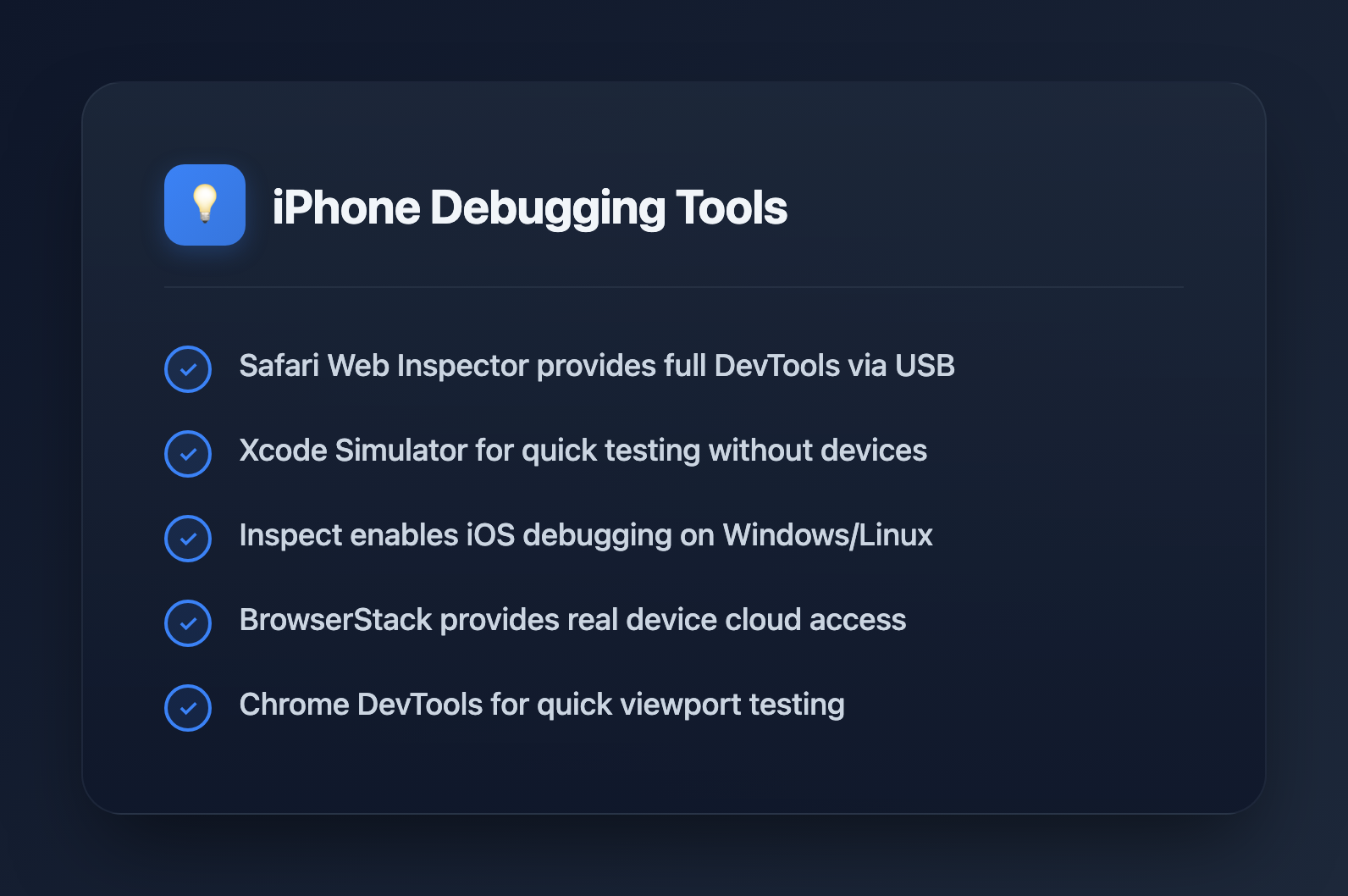 7 Essential Tools for Debugging Responsive Websites on iPhone in 2026 - Key Takeaways