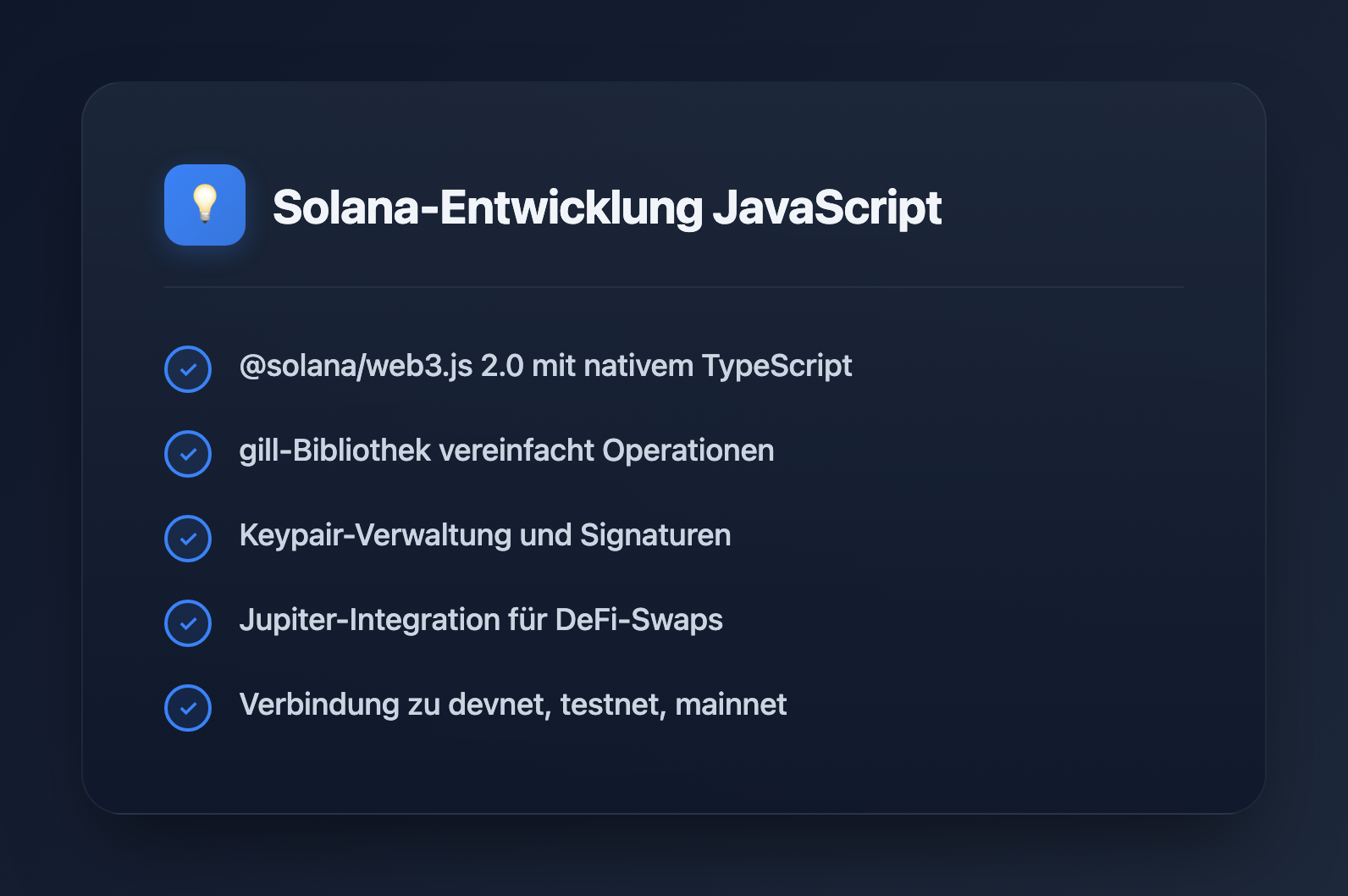 Solana-Entwicklung mit JavaScript: Kompletter Leitfaden 2026 - Key Takeaways